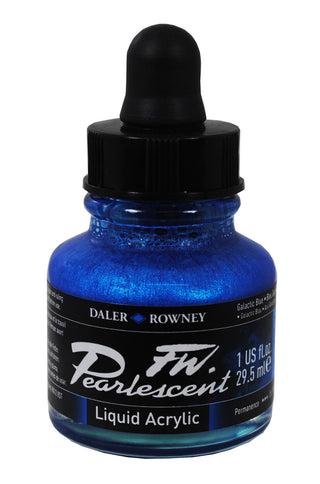 Daler Rowney FW Pearlescent Acrylic Inks 29.5ml - Galactic Blue