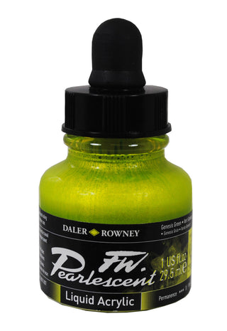 Daler Rowney FW Pearlescent Acrylic Inks 29.5ml - Genesis Green