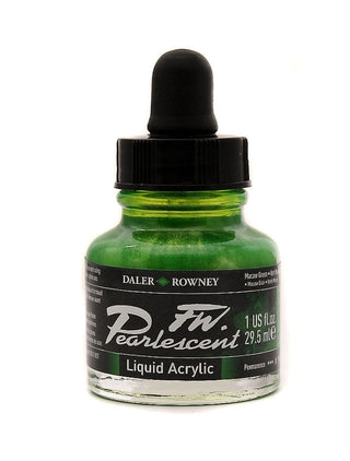 Daler Rowney FW Pearlescent Acrylic Inks 29.5ml - Macaw Green