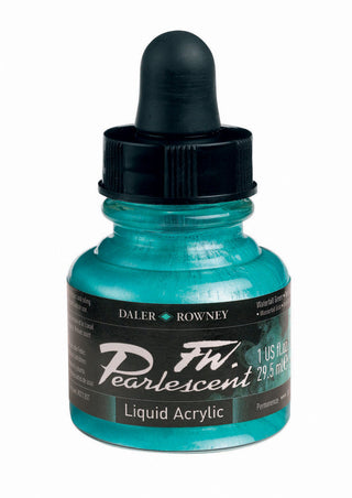 Daler Rowney FW Pearlescent Acrylic Inks 29.5ml - Waterfall Green