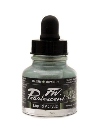 Daler Rowney FW Pearlescent Acrylic Inks 29.5ml - Silver Moss