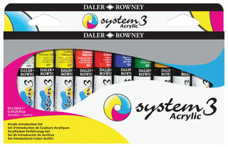 Daler Rowney System 3 Acrylic Introduction Set 10 x 22ml