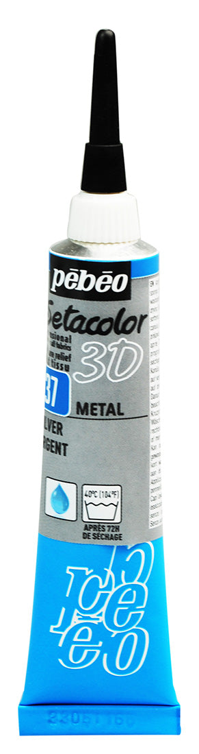 Pebeo Setacolor 3D Metal Effect Fabric Paint 20ml