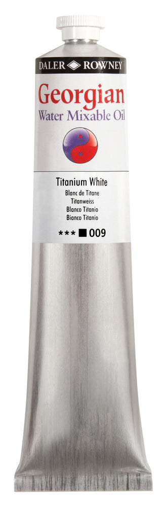 Daler Rowney Georgian Water Mixable Oil Colour 200ml - Titanium White