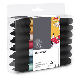 Winsor & Newton Promarker 12+1 Manga Set #2