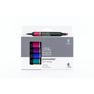 Winsor & Newton Promarker 6 Rich Tones Set
