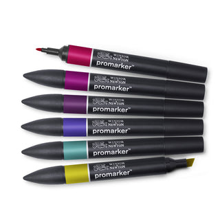 Winsor & Newton Promarker 6 Rich Tones Set