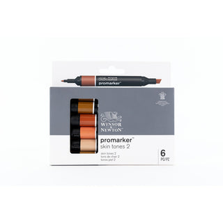 Winsor & Newton Promarker 6 Skin Tones Set 2