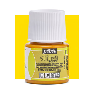 Pebeo Vitrea 160 Glass Paint 45ml - Sun Yellow (Glossy)