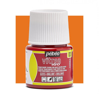 Pebeo Vitrea 160 Glass Paint 45ml - Paprika (Glossy)
