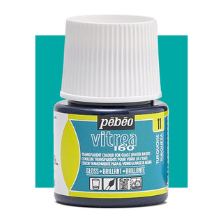Pebeo Vitrea 160 Glass Paint 45ml - Turquoise (Glossy)