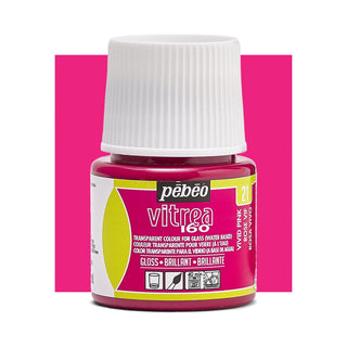 Pebeo Vitrea 160 Glass Paint 45ml - Vivid Pink (Glossy)