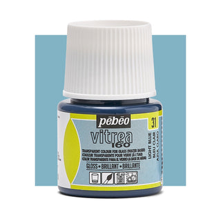 Pebeo Vitrea 160 Glass Paint 45ml - Light Blue (Glossy)