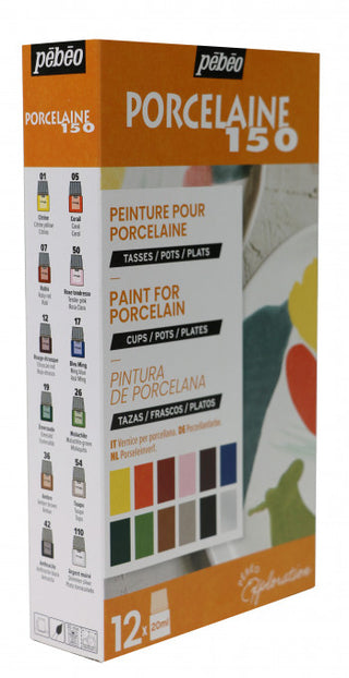 Pebeo Porcelaine 150 Exploration Set #2 12 x 20 ml