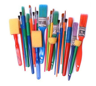 Major Brushes Assorted Brushes & Dabbers Pack of 25