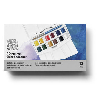 Winsor & Newton Cotman Watercolour Palette Pocket Set