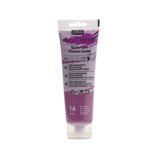 Pebeo DecoCreme Decor & Acrylic Paint 120ml - 016 Purple