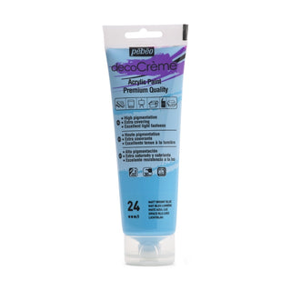 Pebeo DecoCreme Decor & Acrylic Paint 120ml - 024 Bright Blue