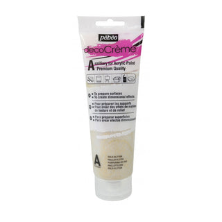 Pebeo DecoCreme Decor & Acrylic Paint 120ml - 401 Gold Glitter
