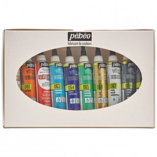 Pebeo Vitrea 160 Outliner Set 10 x 20ml