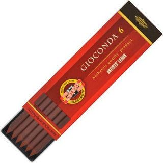Koh-I-Noor Gioconda 6 Light Brown Sepia Artists' Leads Set