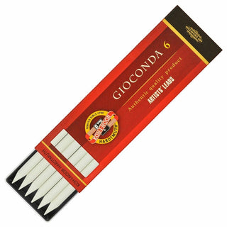 Koh-I-Noor Gioconda 6 White Chalk Artists' Leads Set