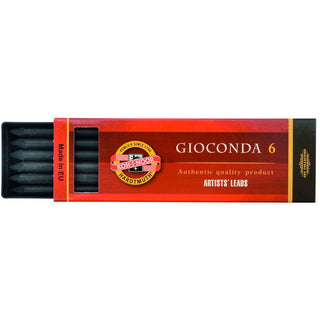 Koh-I-Noor Gioconda 6 Charcoal Artists' Leads Set