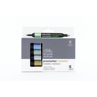 Winsor & Newton Promarker Metallic 6 Set