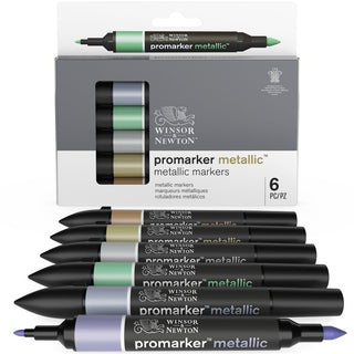 Winsor & Newton Promarker Metallic 6 Set