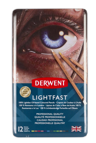 Derwent Lightfast Pencil Tin Set 12