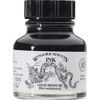 Winsor & Newton Drawing Ink 30ml - Liquid Indian Ink