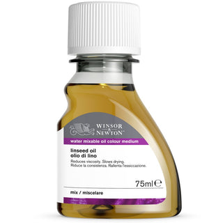 Winsor & Newton Water Mixable Oil Colour Linseed Oil 75ml