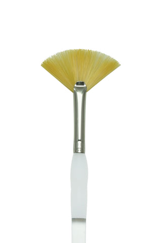 Royal & Langnickel Soft Grip Gold Taklon Paint Brushes - Fan
