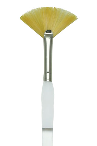 Royal & Langnickel Soft Grip Gold Taklon Paint Brushes - Fan