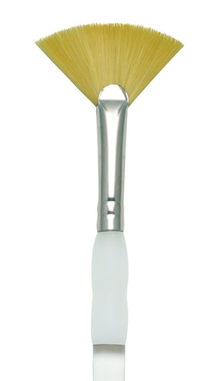 Royal & Langnickel Soft Grip Gold Taklon Paint Brushes - Fan
