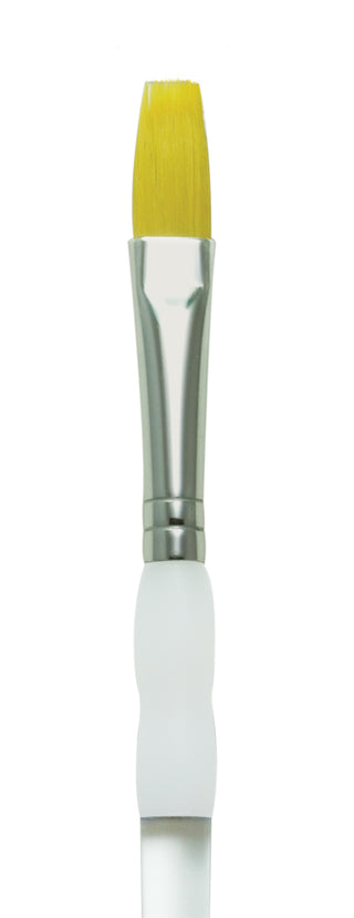 Royal & Langnickel Soft Grip Gold Taklon Paint Brushes - Filbert Comb