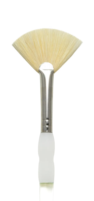 Royal & Langnickel Soft Grip Stiff Hog Bristle Brushes - Fan