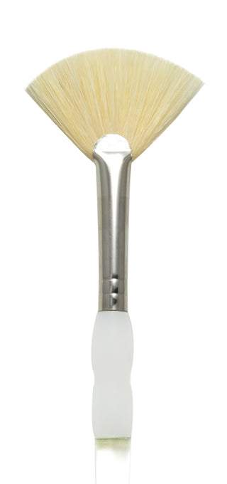 Royal & Langnickel Soft Grip Stiff Hog Bristle Brushes - Fan