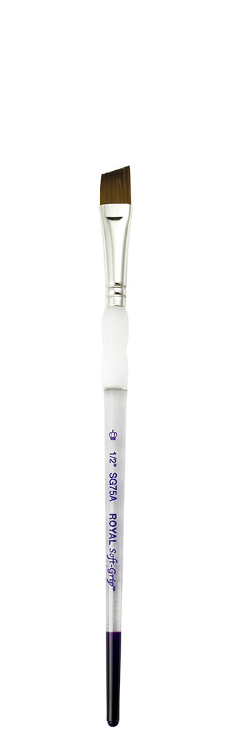 Royal & Langnickel Soft Grip Synthetic Sable Brushes - Angular