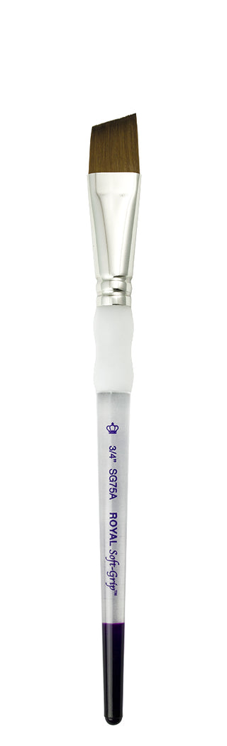 Royal & Langnickel Soft Grip Synthetic Sable Brushes - Angular