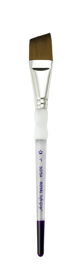 Royal & Langnickel Soft Grip Synthetic Sable Brushes - Angular