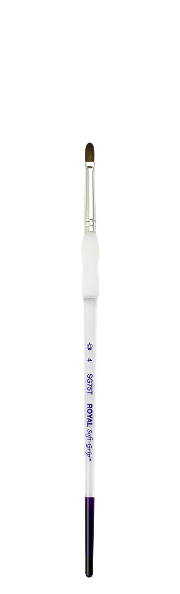 Royal & Langnickel Soft Grip Synthetic Sable Brushes - Filbert