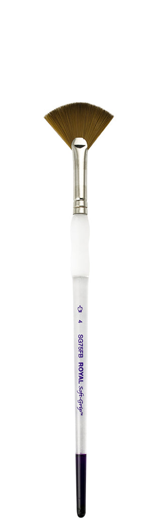 Royal & Langnickel Soft Grip Synthetic Sable Brushes - Fan
