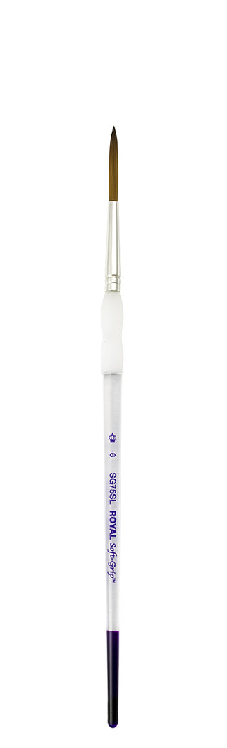 Royal & Langnickel Soft Grip Synthetic Sable Brushes - Script