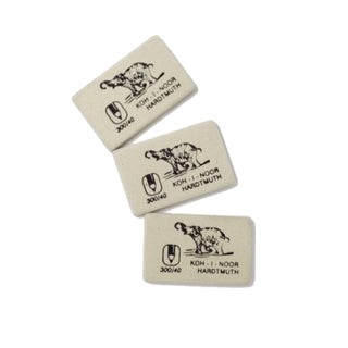 Koh-I-Noor 300/40 Pencil Erasers Pack of 3