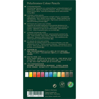 Faber-Castell Polychromos Colour Pencil 12 Tin