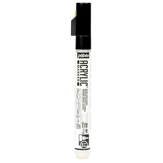 Pebeo Acrylic Paint Markers (1.2mm Tip) - White