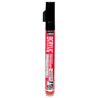 Pebeo Acrylic Paint Markers (1.2mm Tip) - Precious Red
