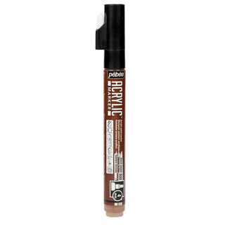 Pebeo Acrylic Paint Markers (4mm Round Tip) - Burnt Sienna