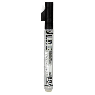 Pebeo Acrylic Paint Markers (4mm Round Tip) - Grey